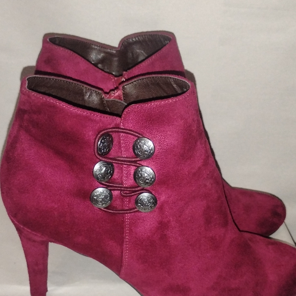 RIALTO Womens Cairo Fabric Closed Toe Ankle Fashion Suede Boots, Size 10M - Picture 2 of 12